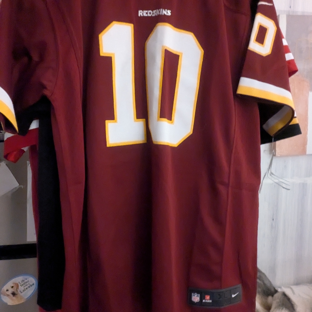 Nike Red and White Men's Jersey